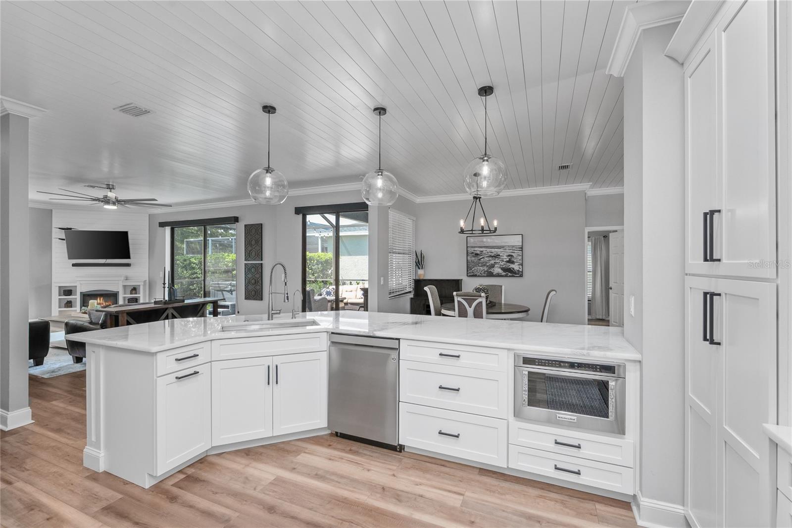 The open floorplan and storage makes this Kitchen the true heart of the home
