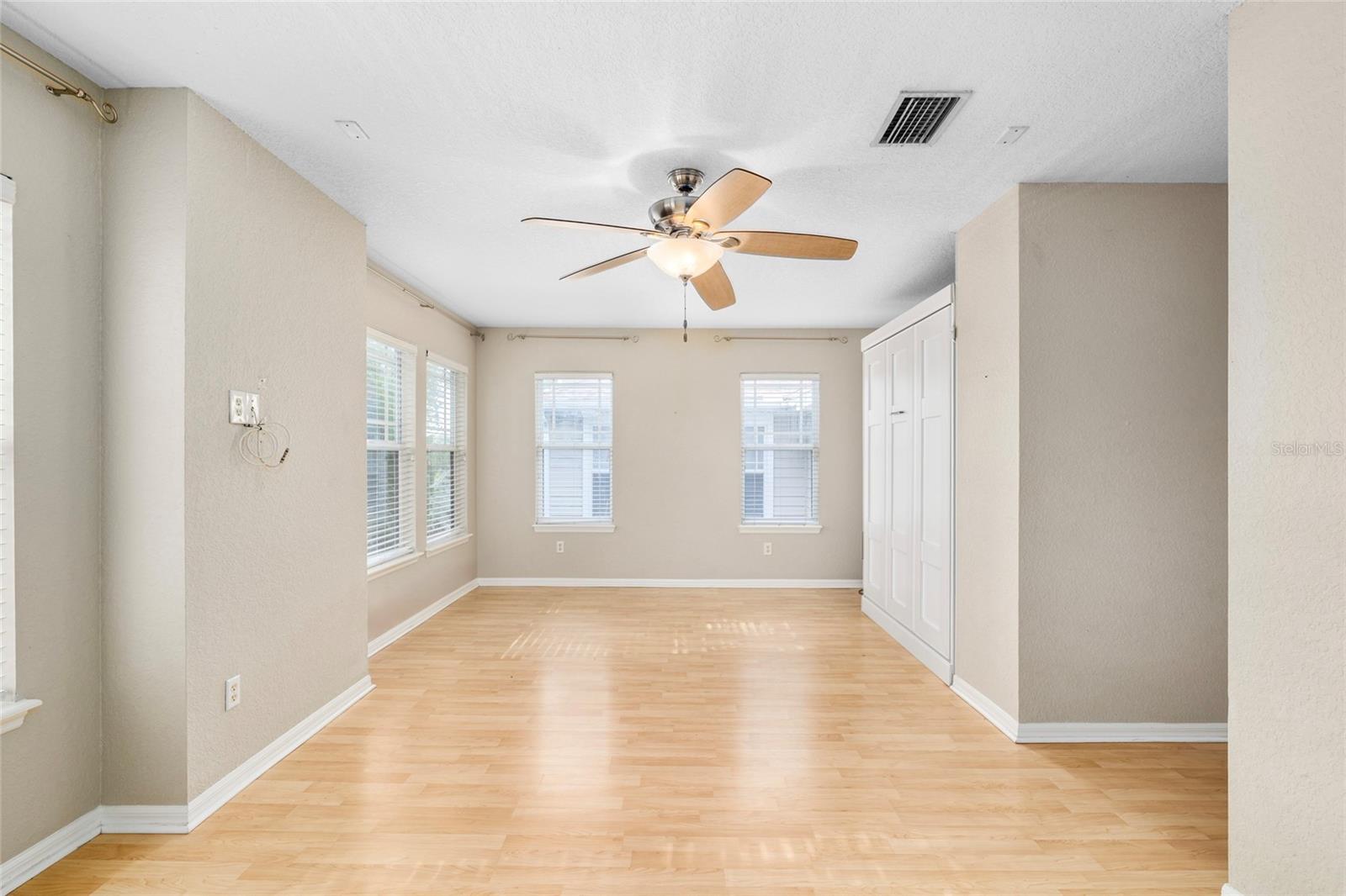 This area could be used for a relaxing sitting area or desk.  It also has a Murphy bed if the kids need a place to crash during a thunderstorm :)