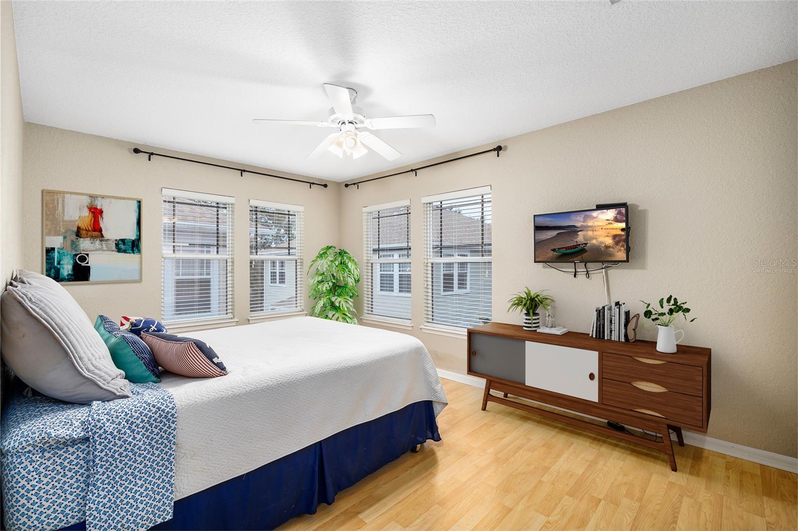 Virtually Staged Second Bedroom