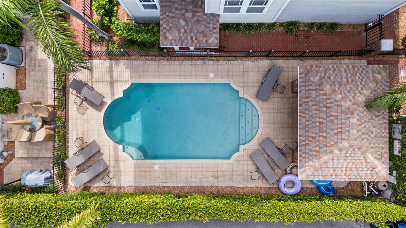 Sparkling community pool