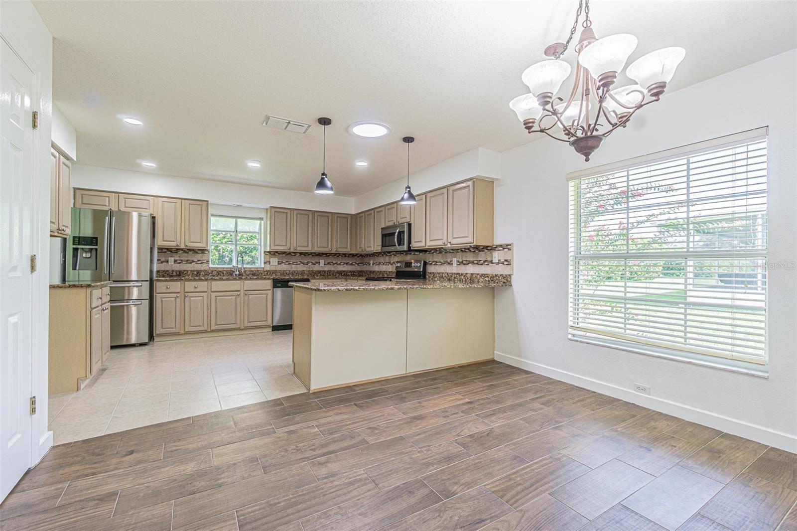 OPEN kitchen/dining areas