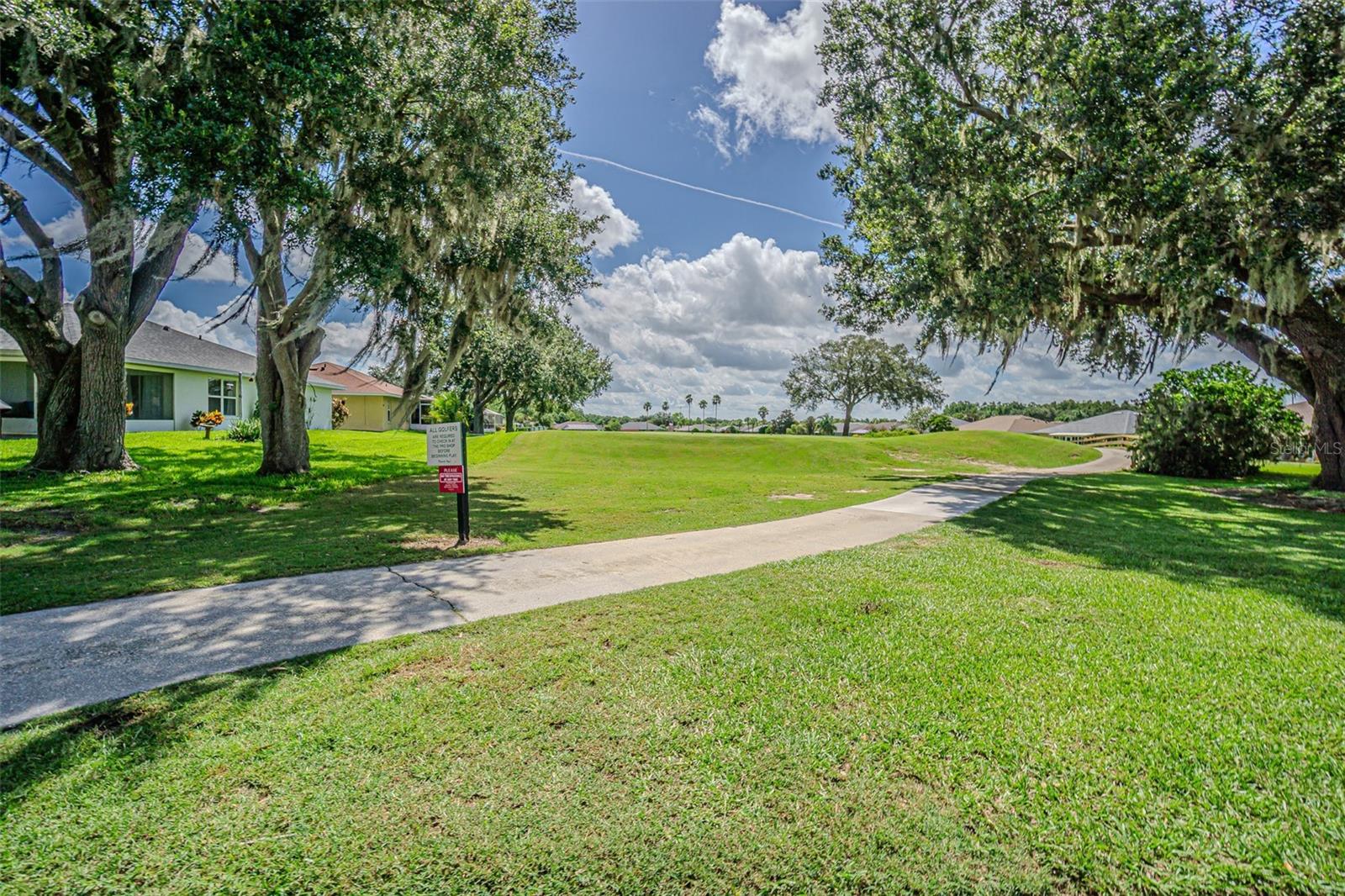 Serene Golf Course View from front entry and screened garage!
