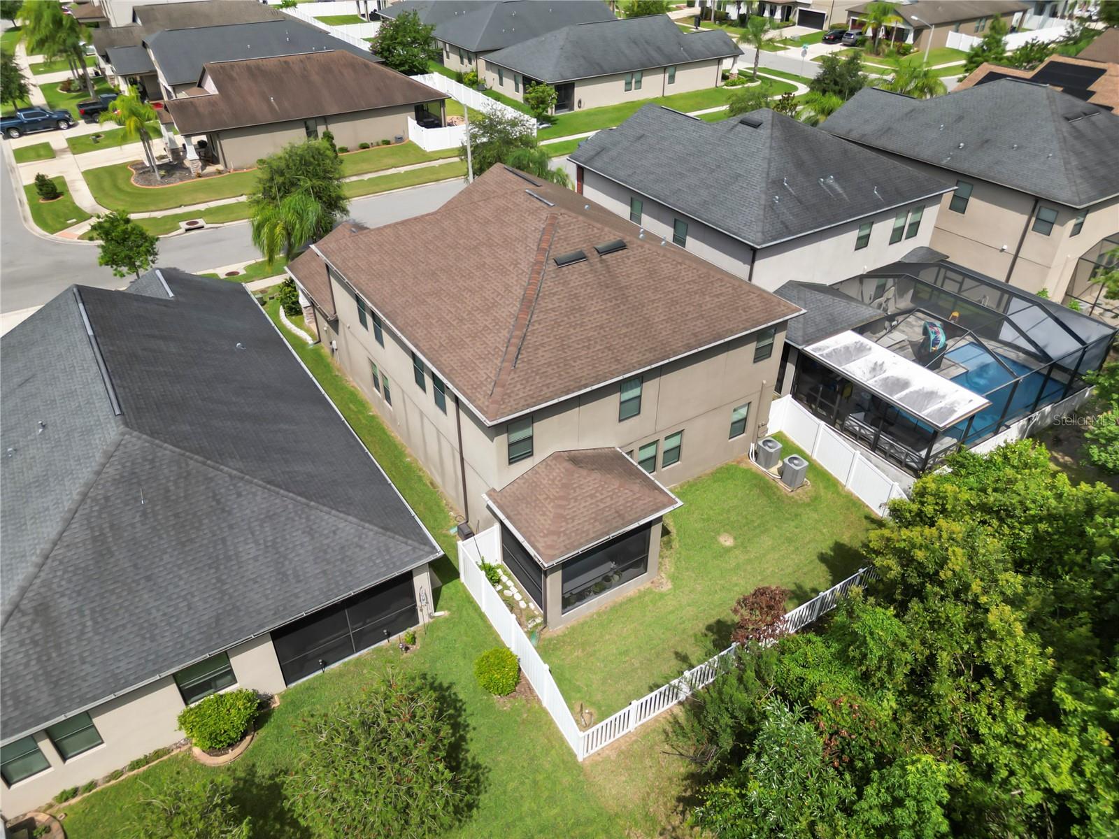 Aerial View of Back yard