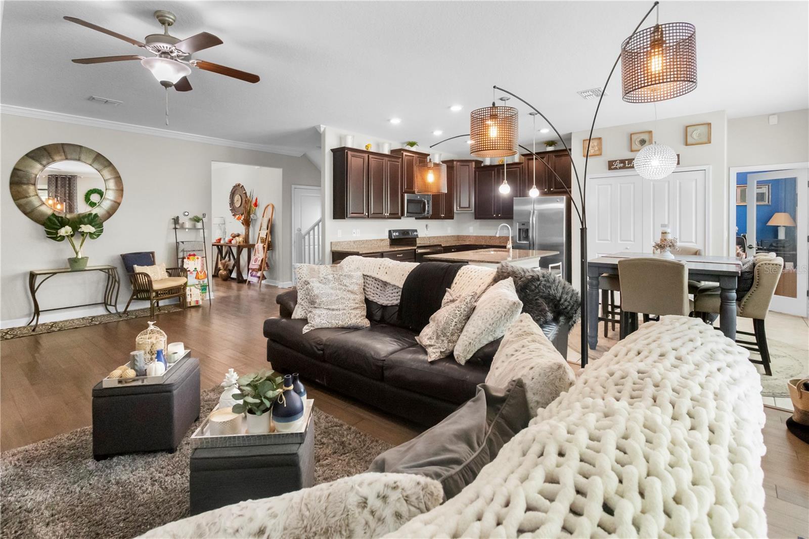 Family room off kitchen