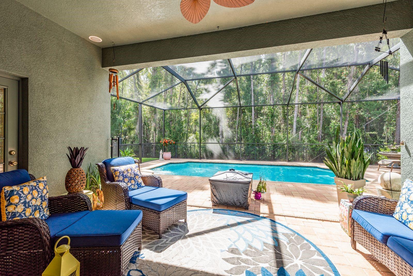 Rear patio