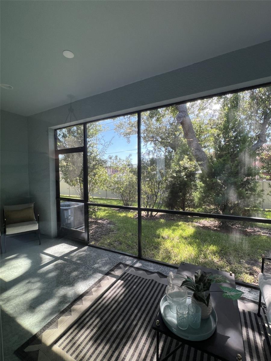 Screened lanai