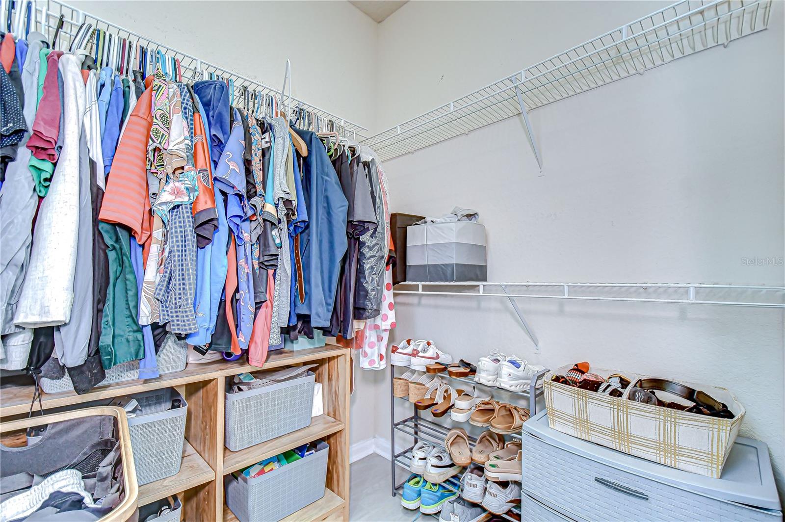 Master bedroom walk-in closet.