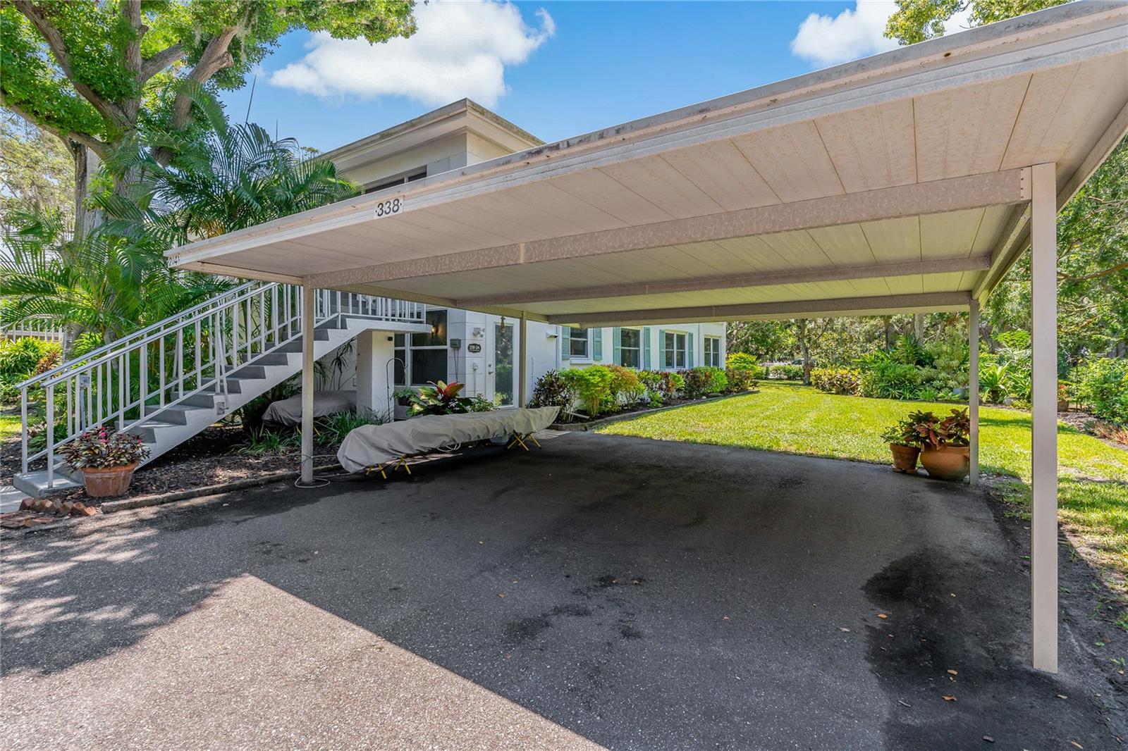 Covered Parking, Right Outside your door!