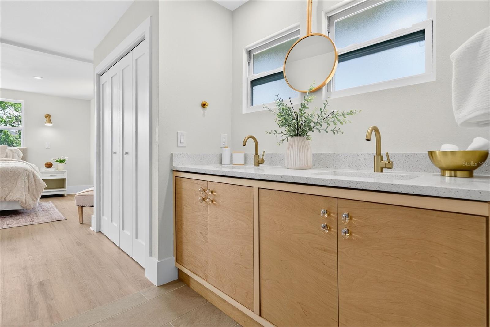 Primary Bath with Wet Room