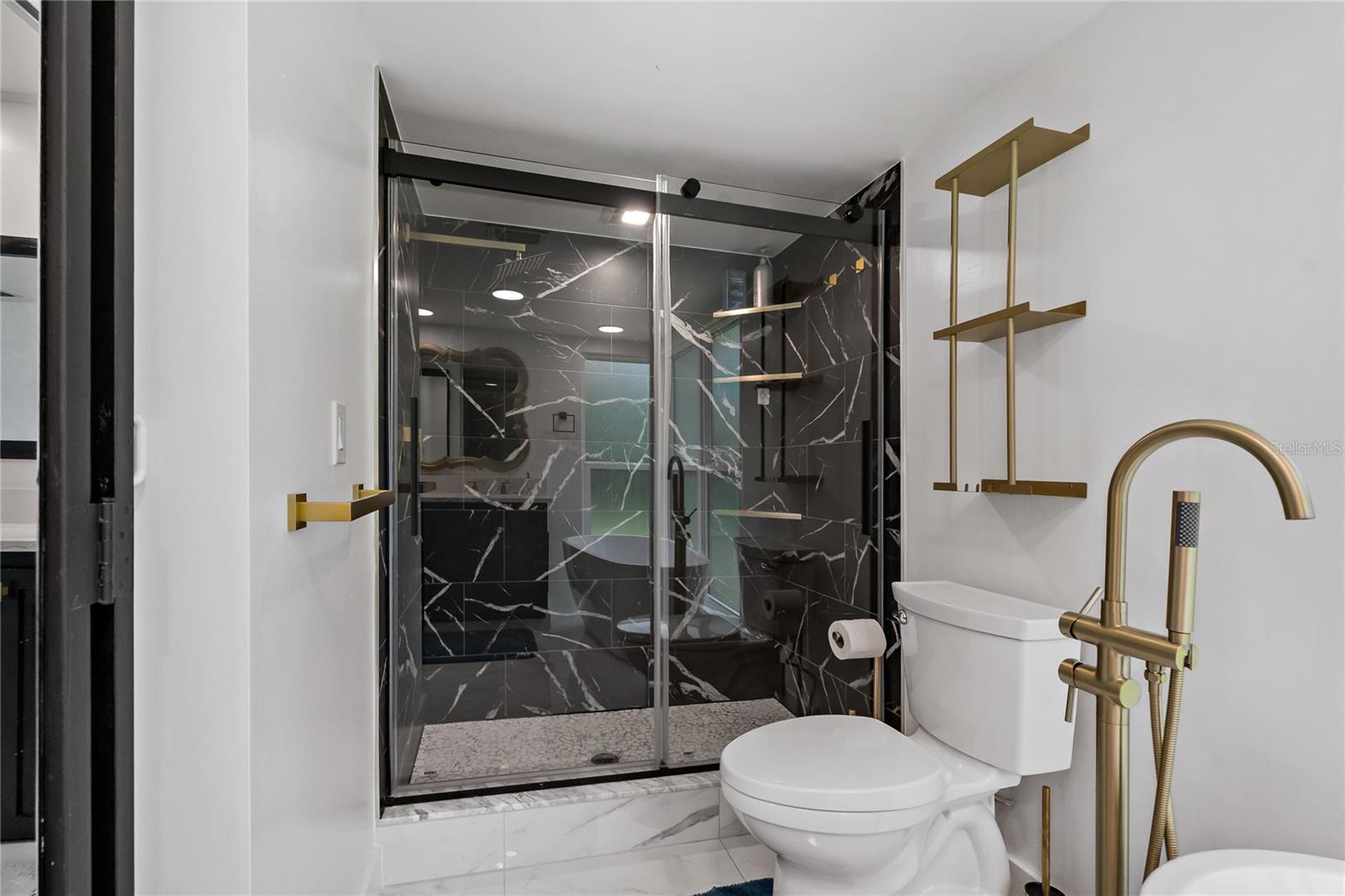 Walk in Shower in the Primary Bath