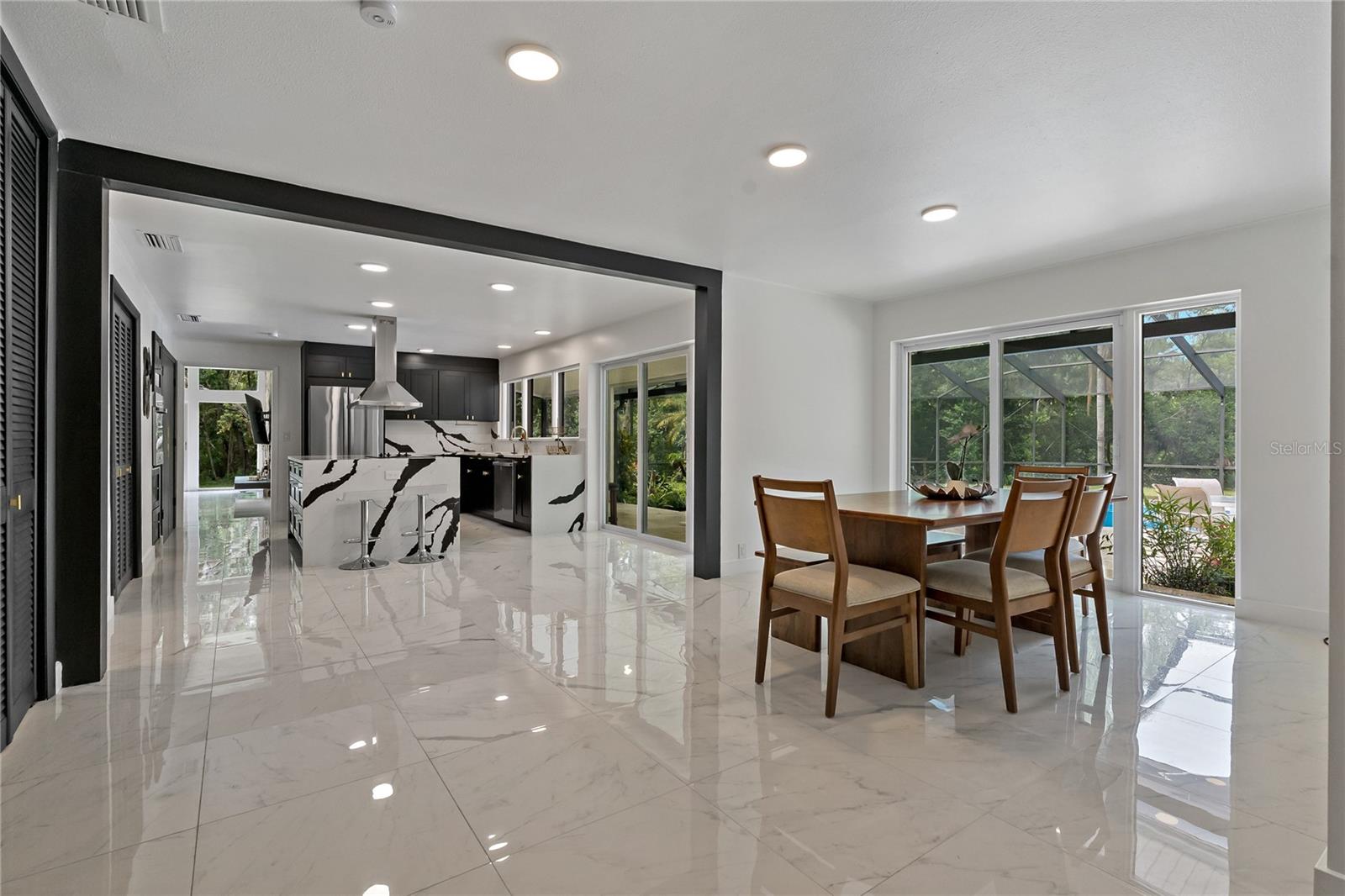 Modern, Sleek Open Floor Plan