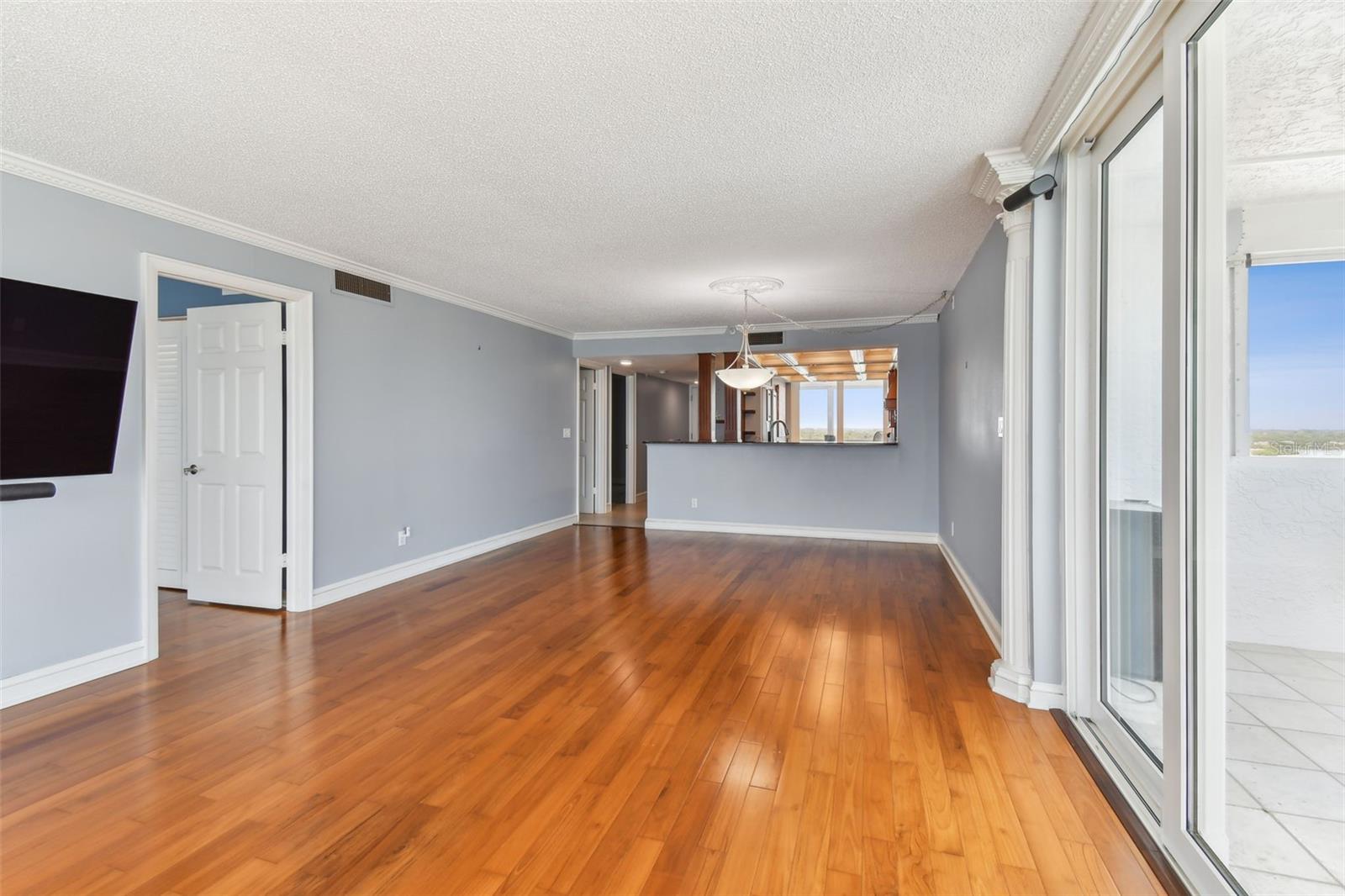Primary bedroom located off of living area