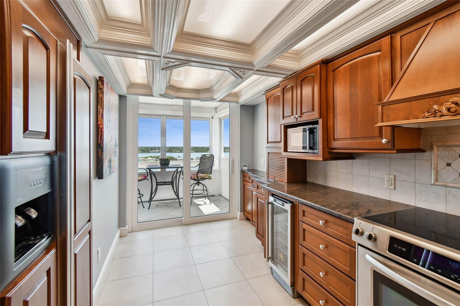 Storage galore in this kitchen!