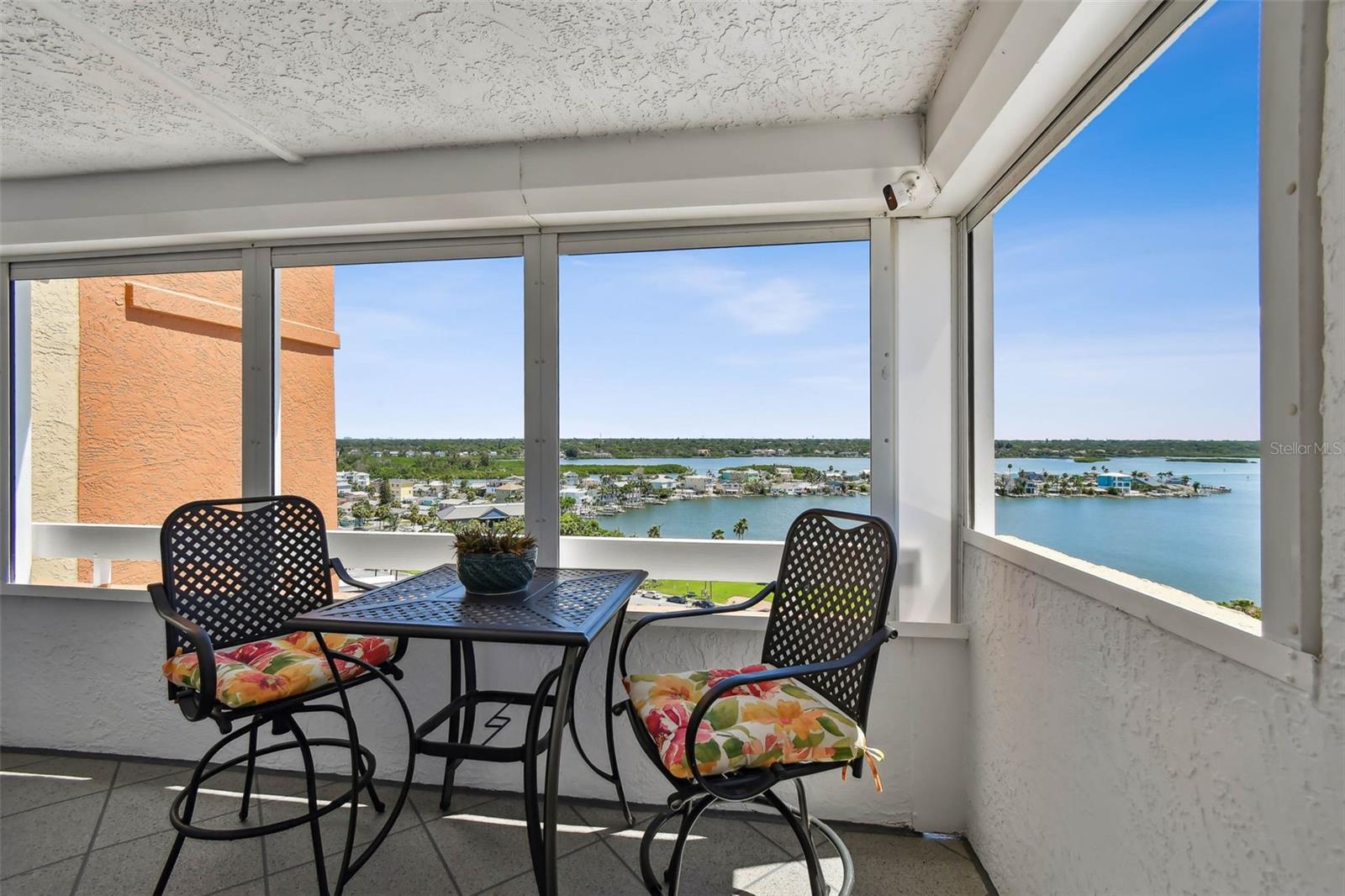 Sip coffee overlooking the intracoastal
