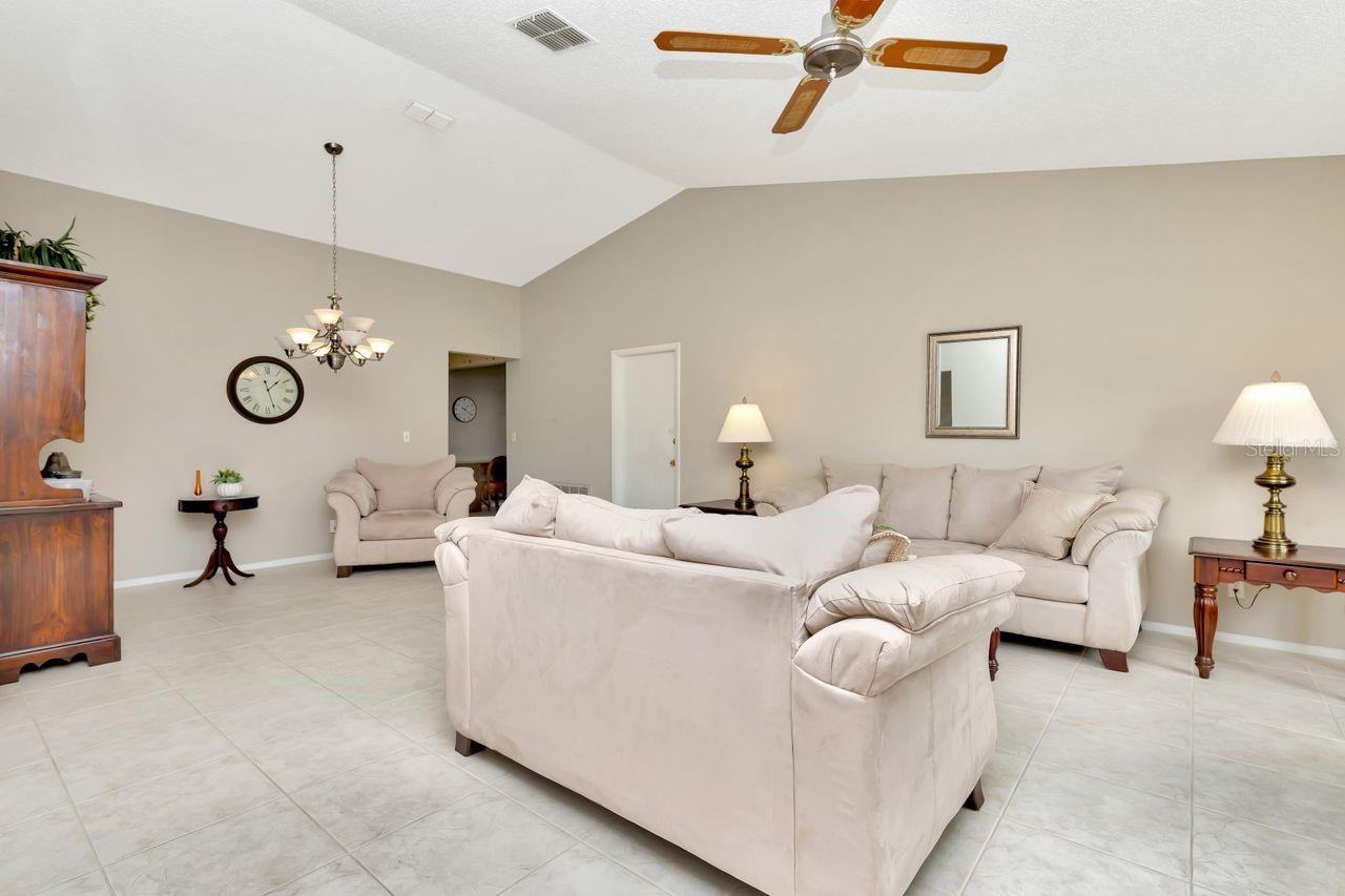 The tile floors are so immaculate they look brand new.