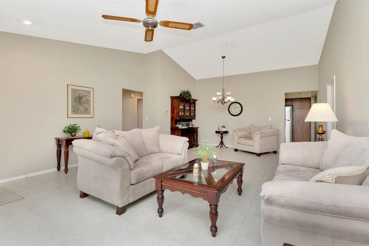 Living Room/Dining combination.  Room for a large dining table.