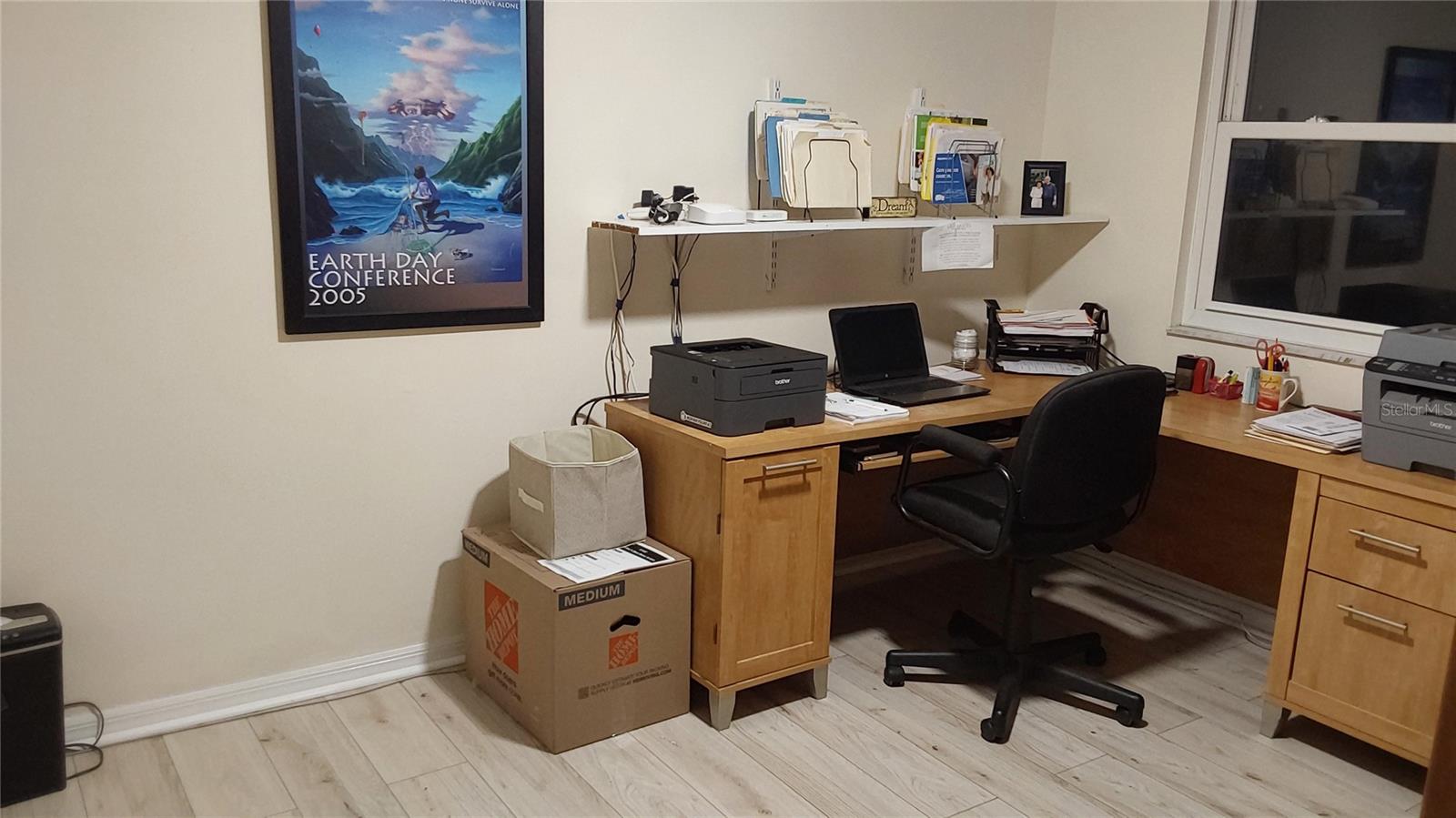 3rd bedroom being used as an office