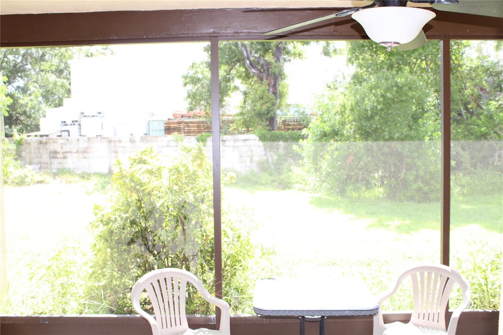 Newley screened patio