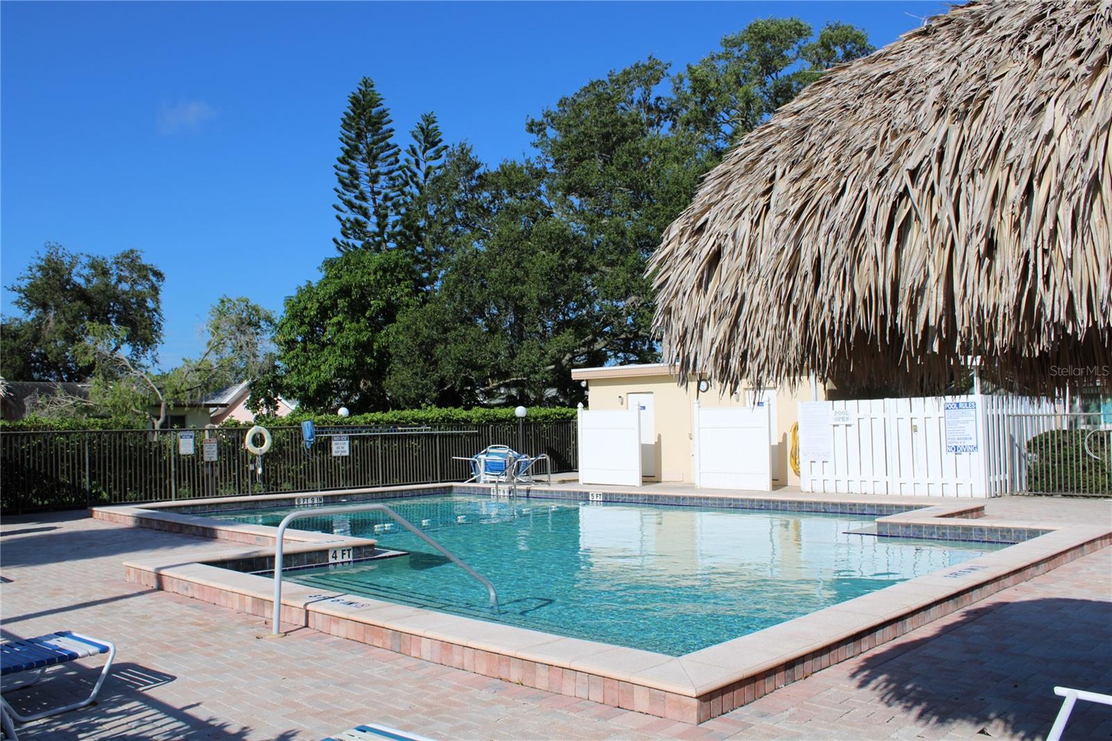 Poolside restrooms