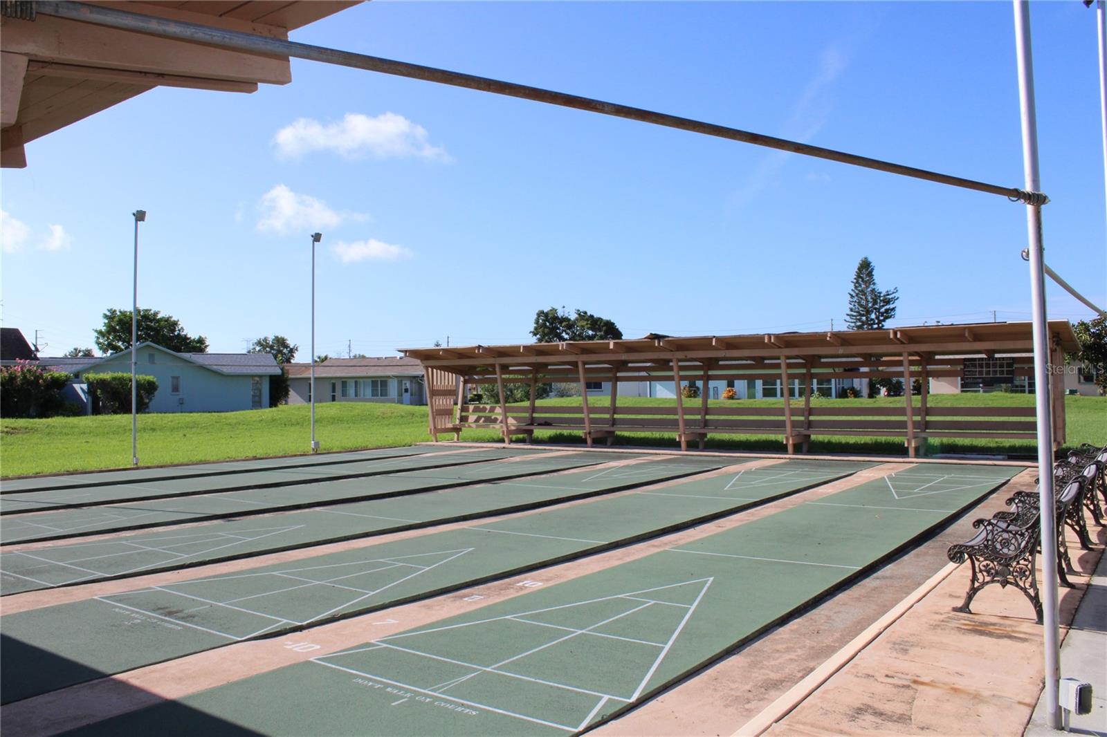 Beautiful Shuffleboard Courts