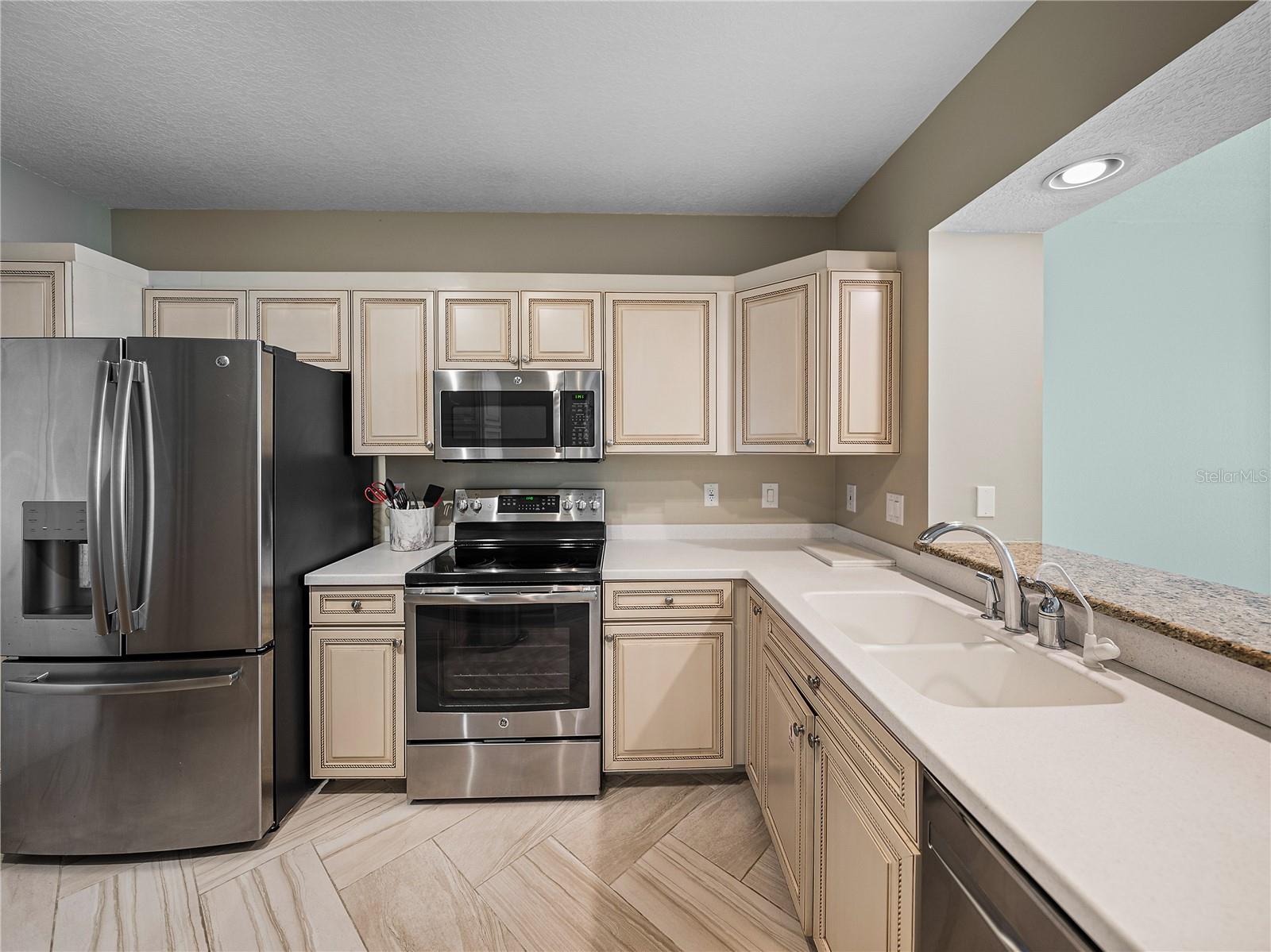 Newer stainless steel appliances