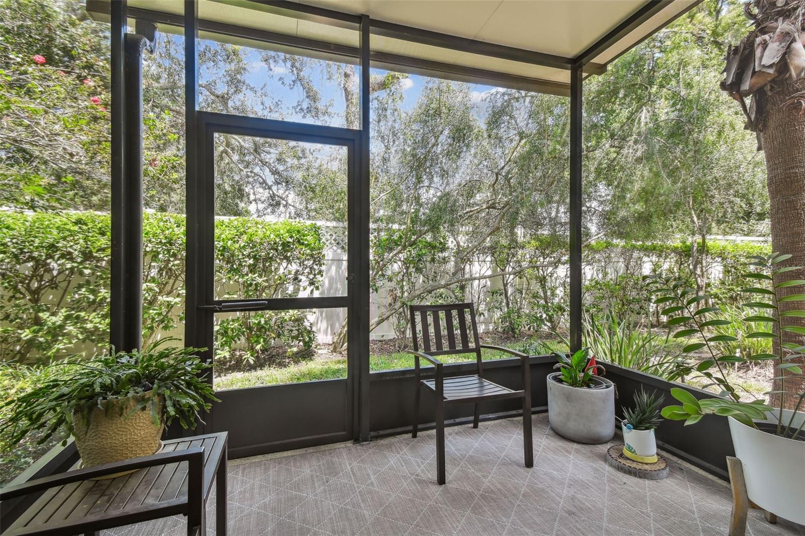 Privite Screened in Porch