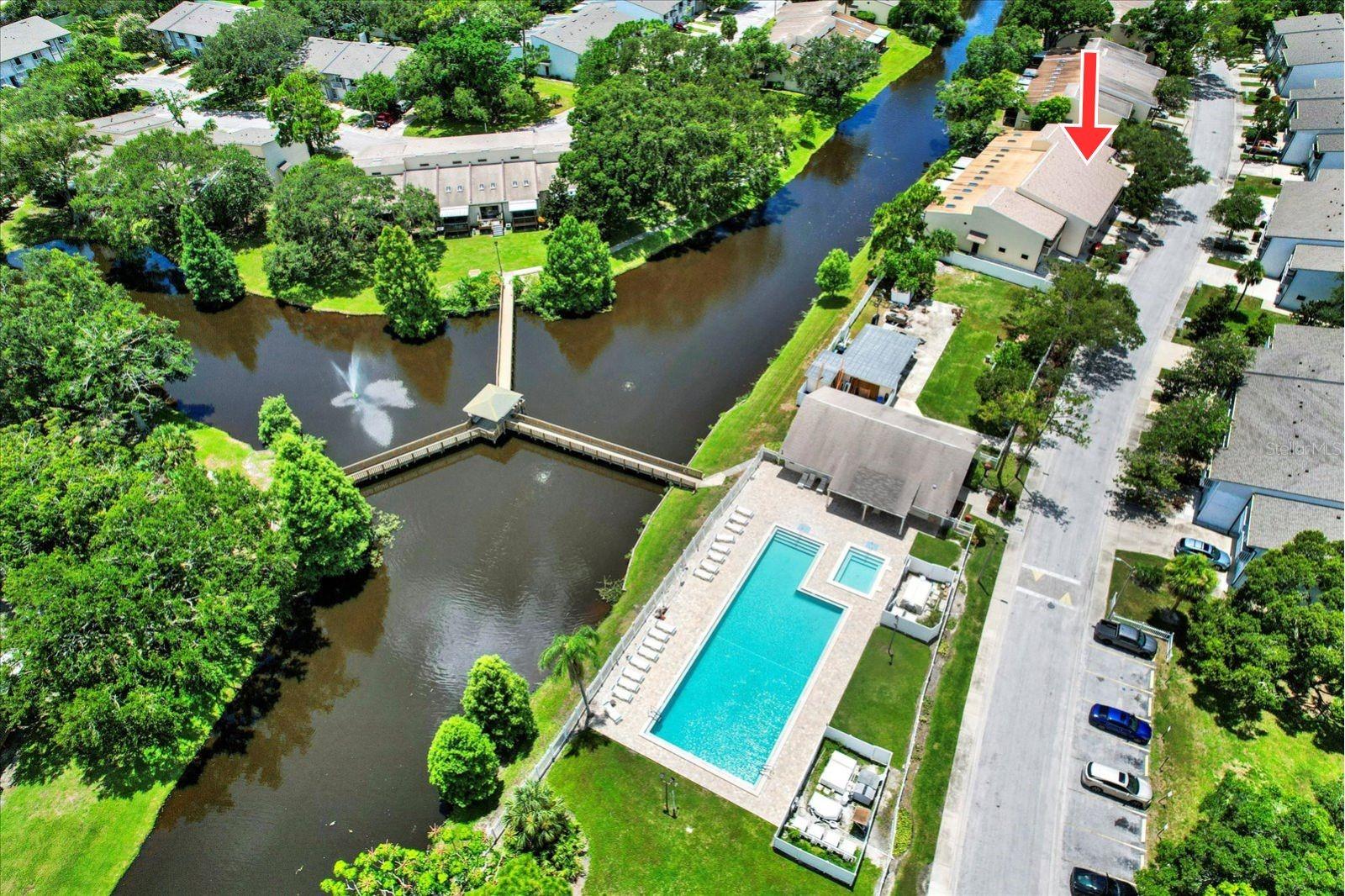 Forest Lakes Community residents can enjoy the serene pond with boardwalk and an expansive pool with hot tub.