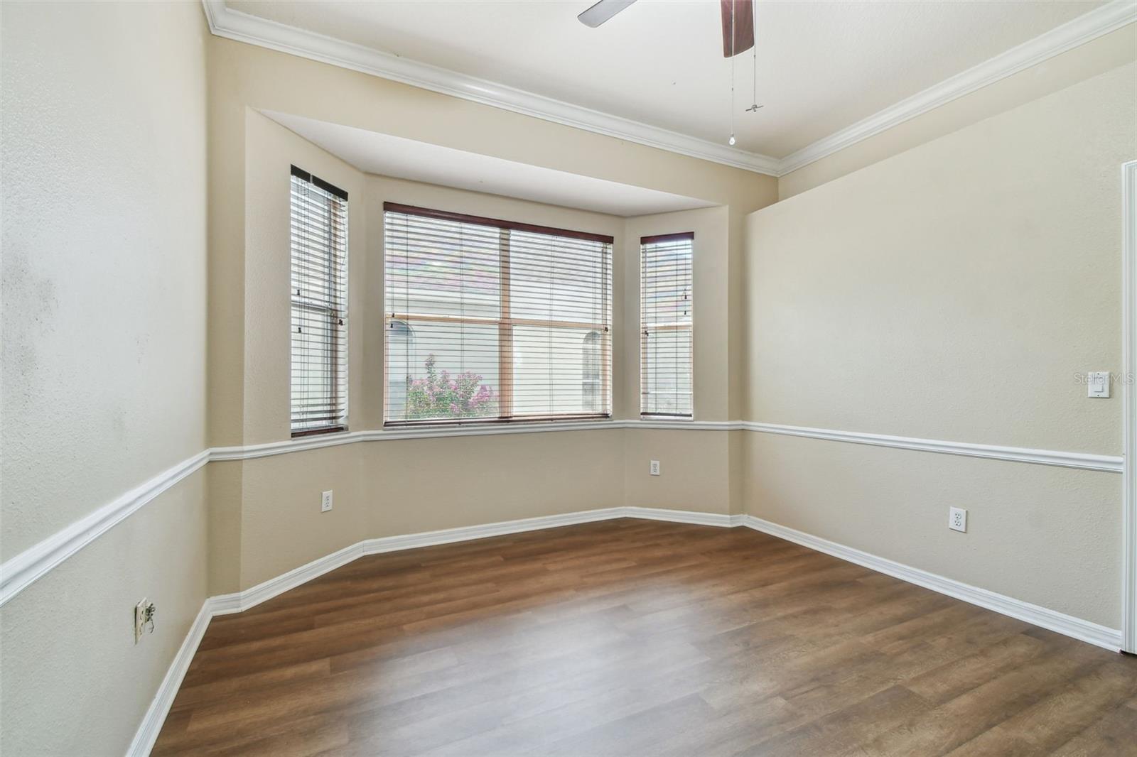 Bedroom #3 w/Bay Window & Crown Moulding