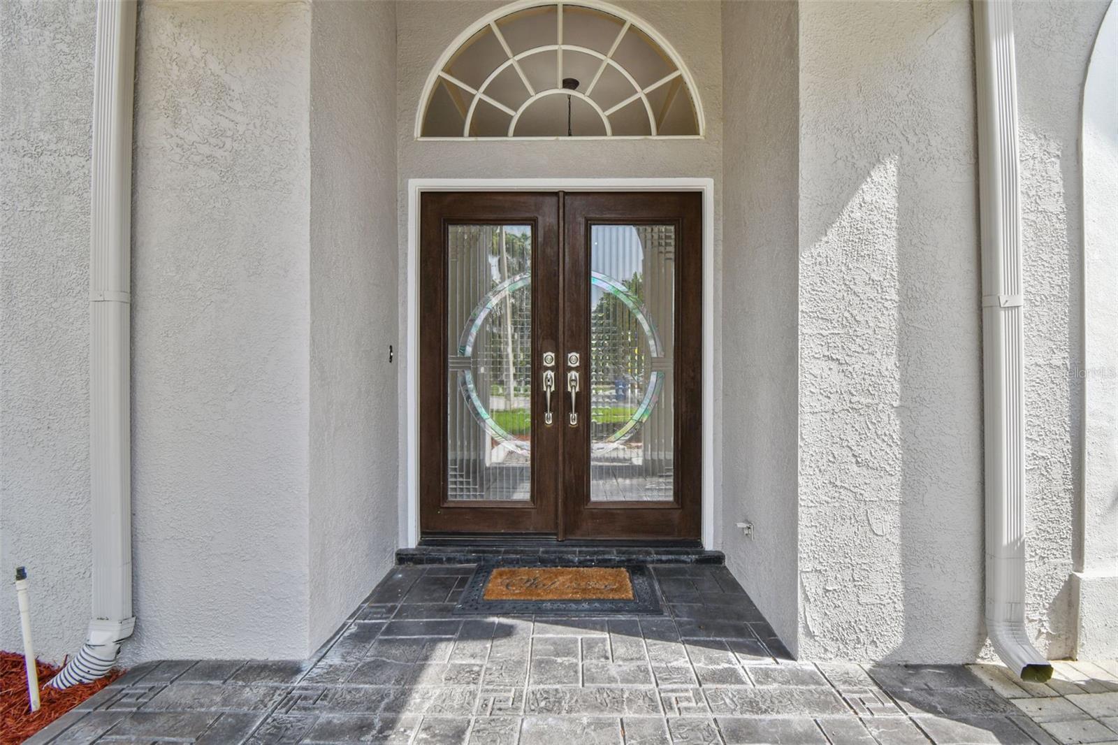 Exterior & Double Glass Door Entry Way