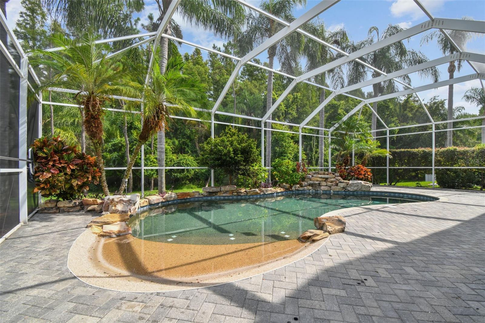 Zero Entry Pool w/Oversized Screen Enclosure