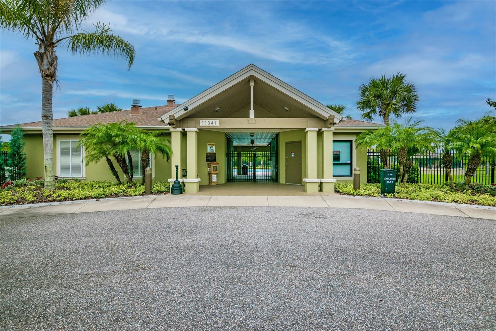 Pool entrance