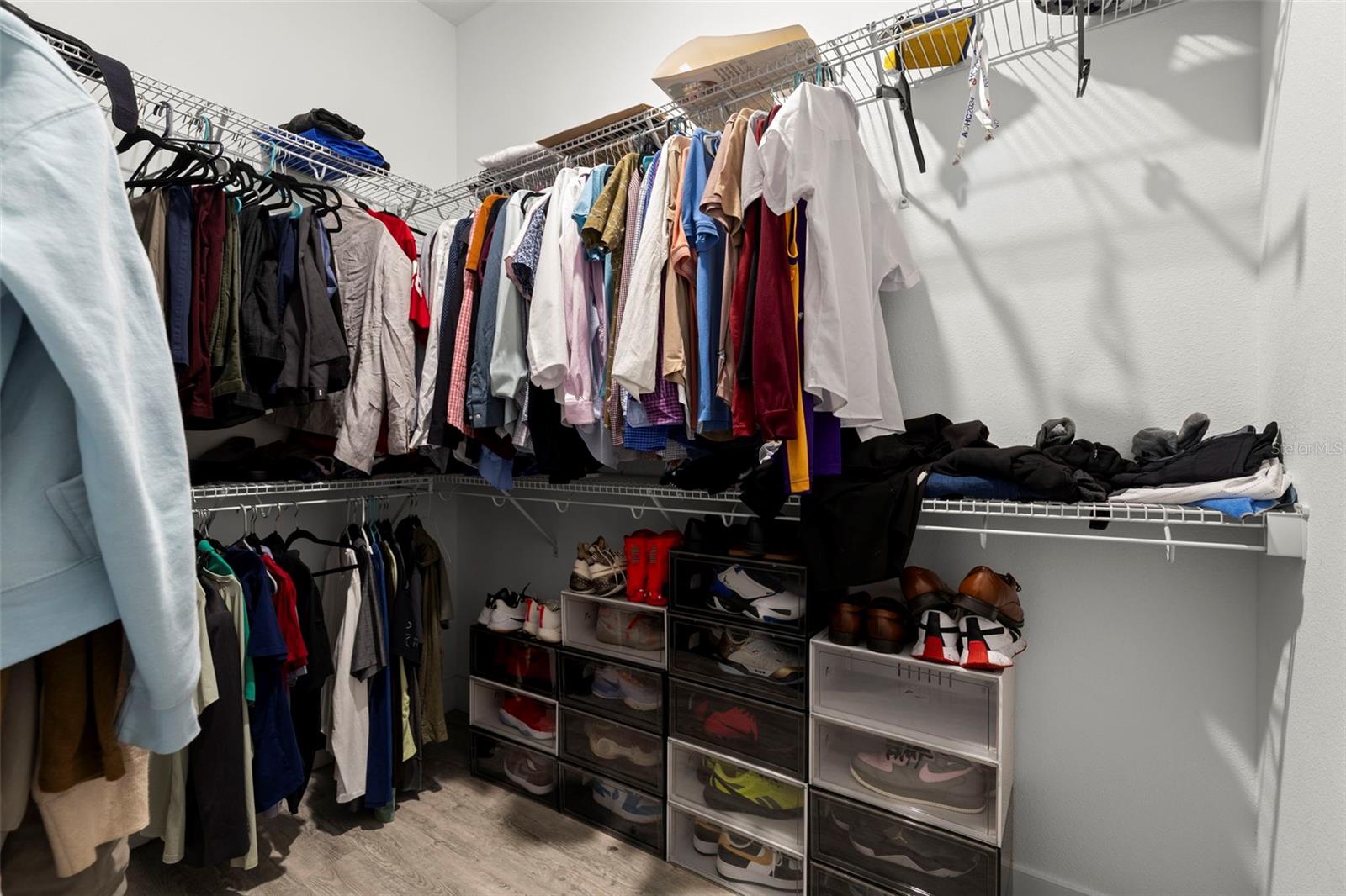 1 of 2 primary suite closets