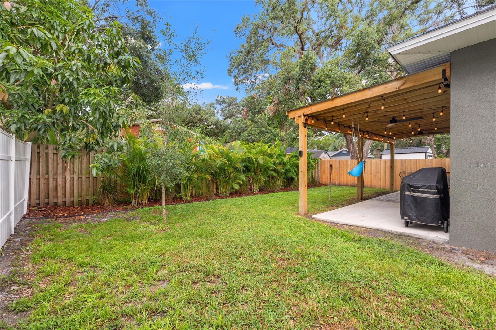 Fenced in Backyard