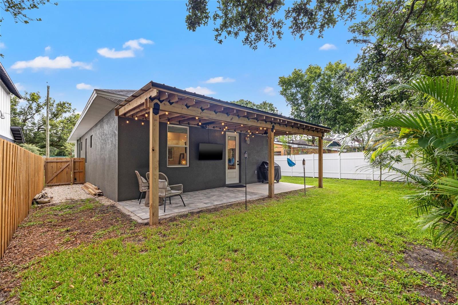 Fenced in Backyard