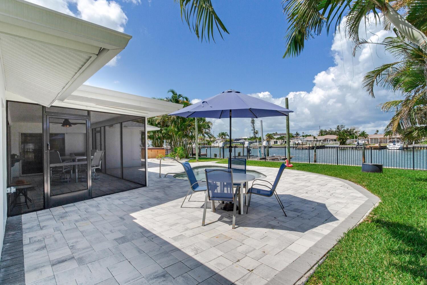 Large rear patio perfect for entertaining