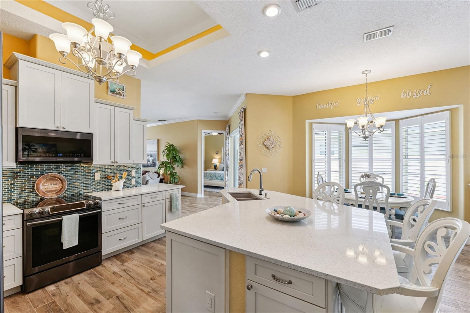 open and functional kitchen