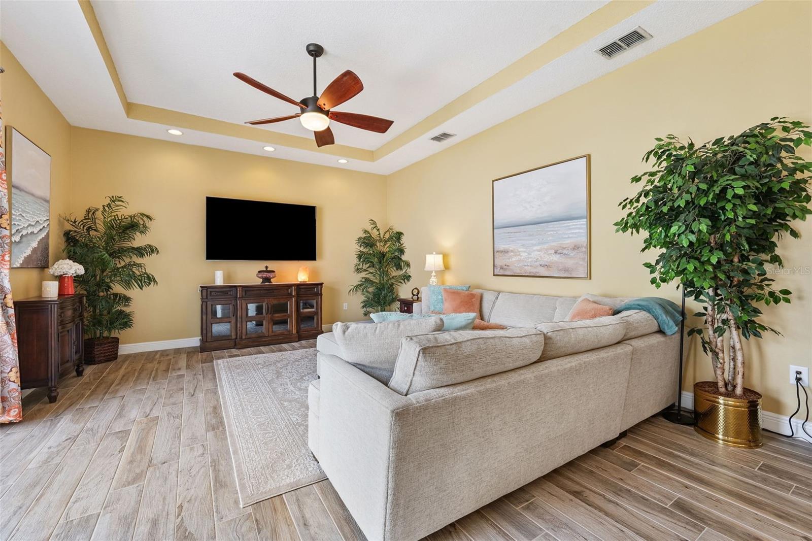 Large open living room