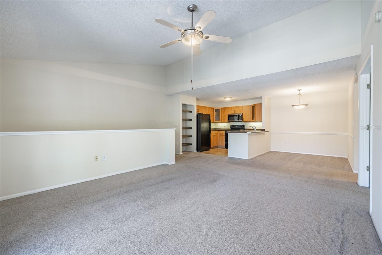 Living, Dining, Kitchen