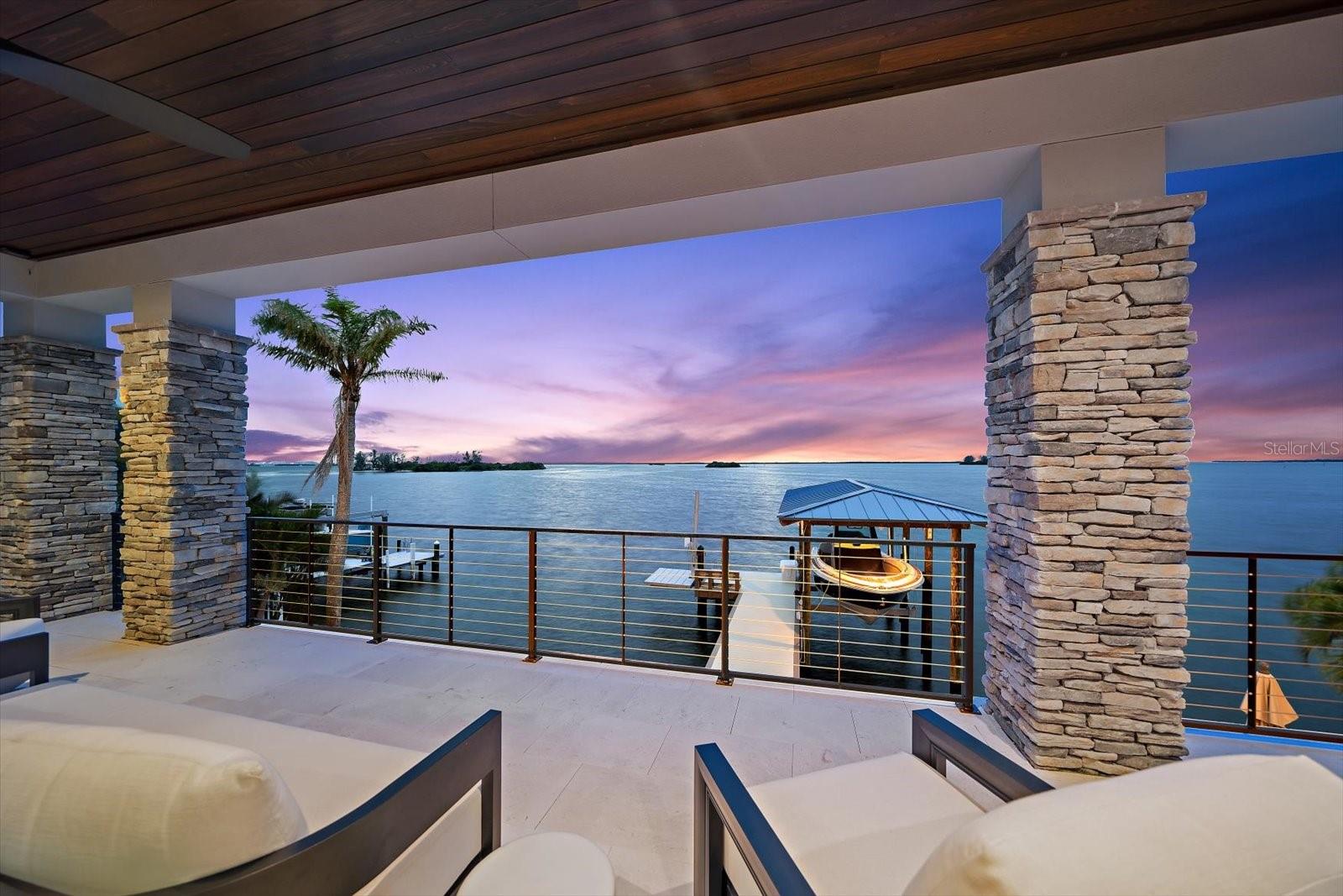 Enjoy endless water views from all areas.