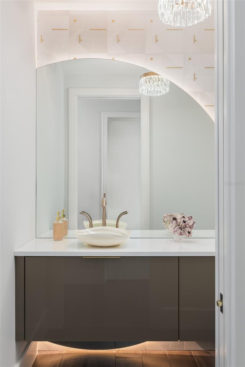 A stunning guest bath...