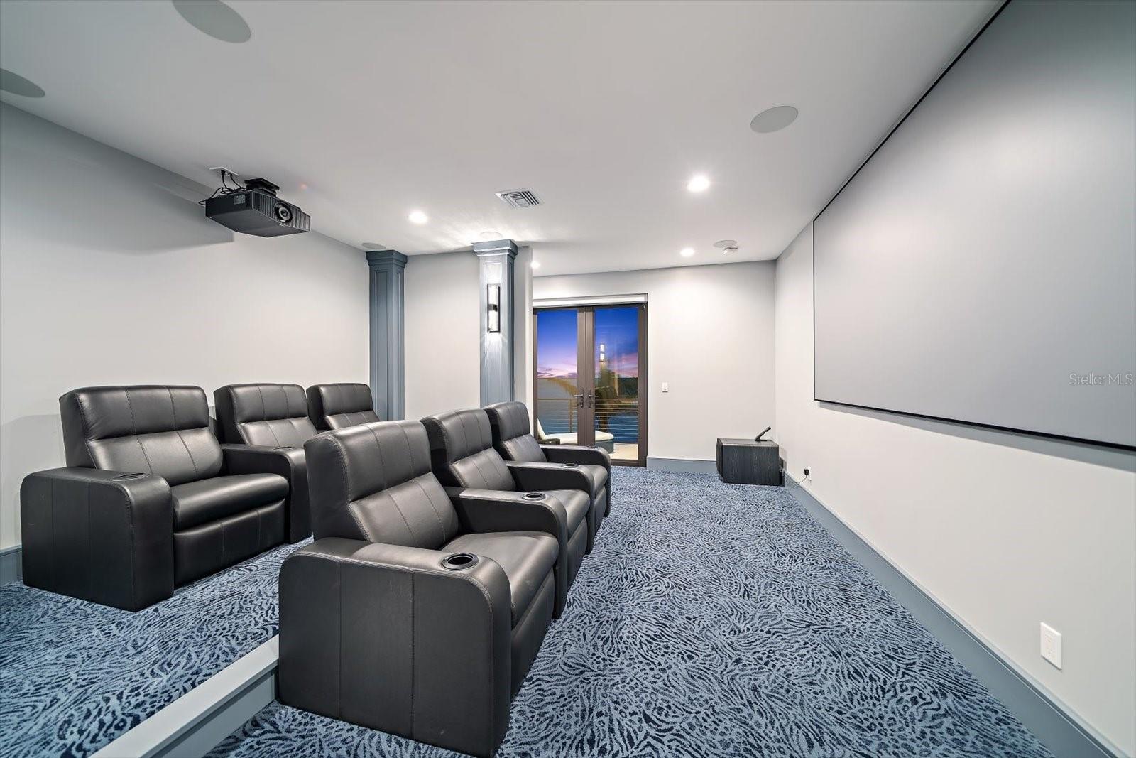 Fourth bedroom may also be used as media area.