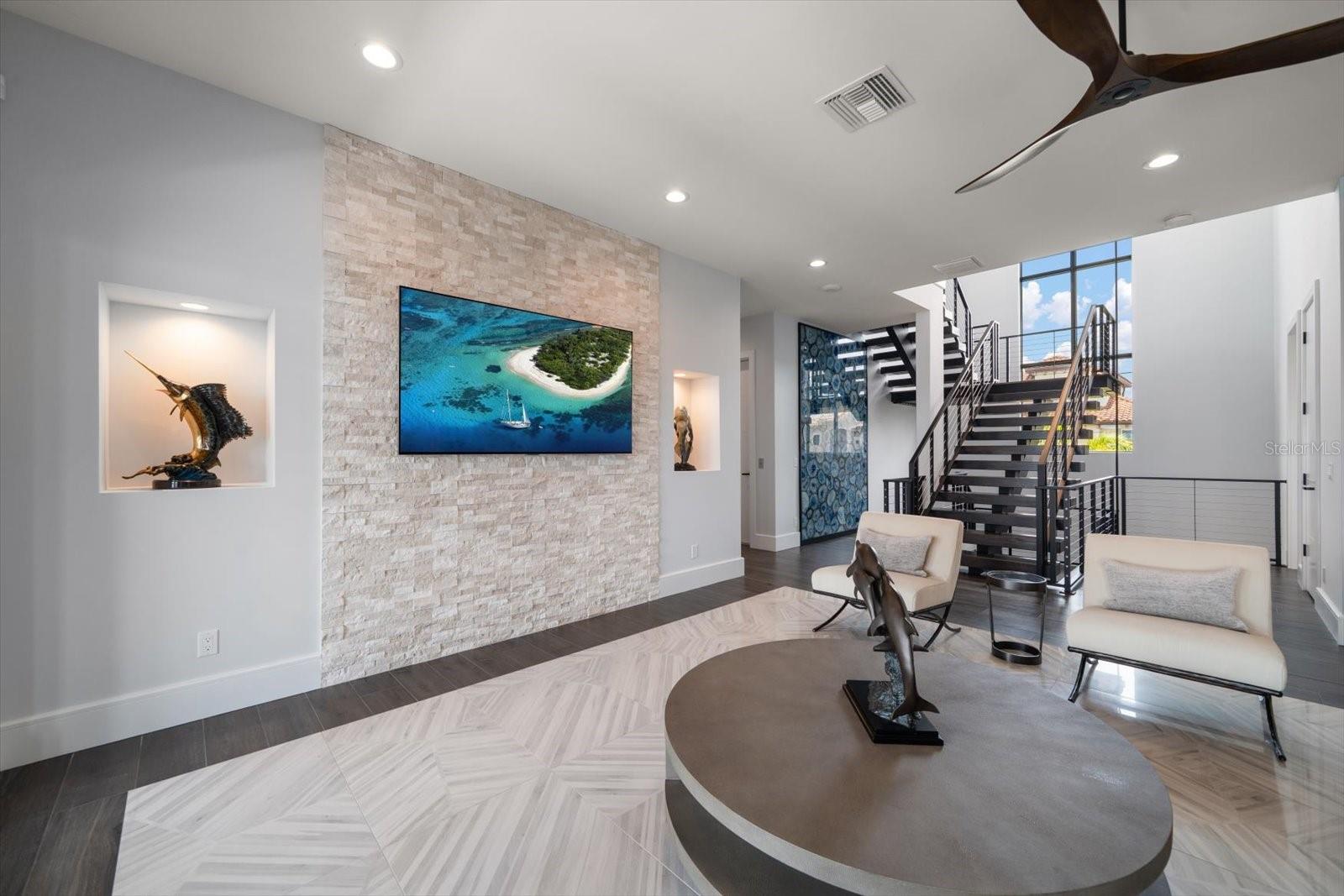 New construction offers art niches, feature walls of intricate stone work and much more!