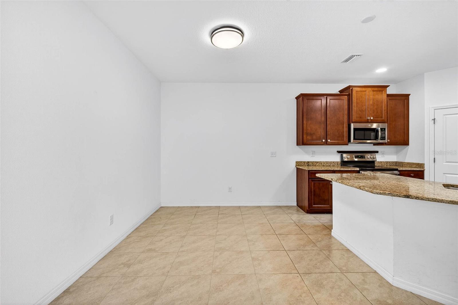 Dining area adjacent to the kitchen.