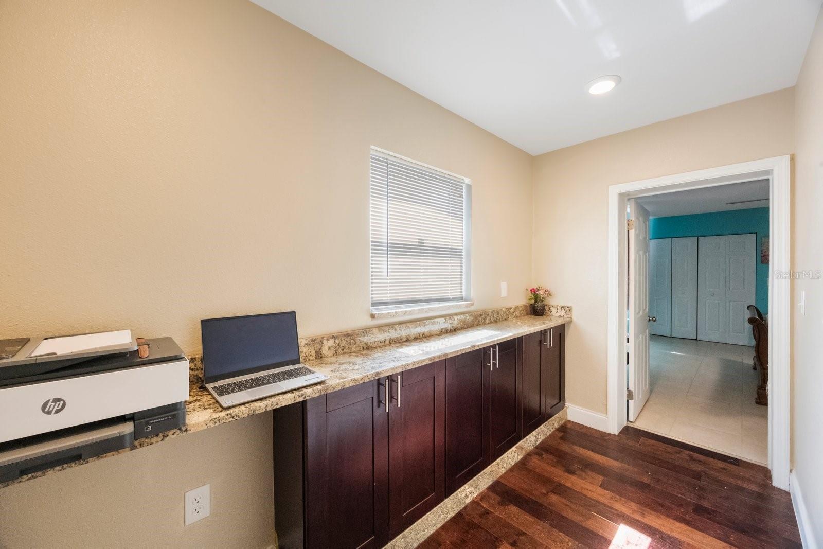 Area outside of the main bedroom which could be a designated office space.