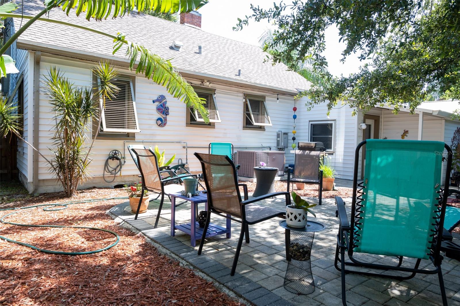 backyard gather area/ fire pit