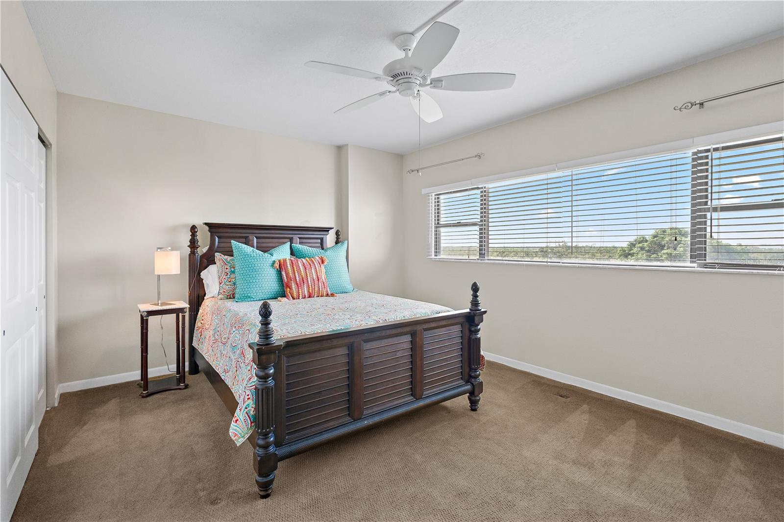 The Second Bedroom is spacious and just across the hall from the second bathroom