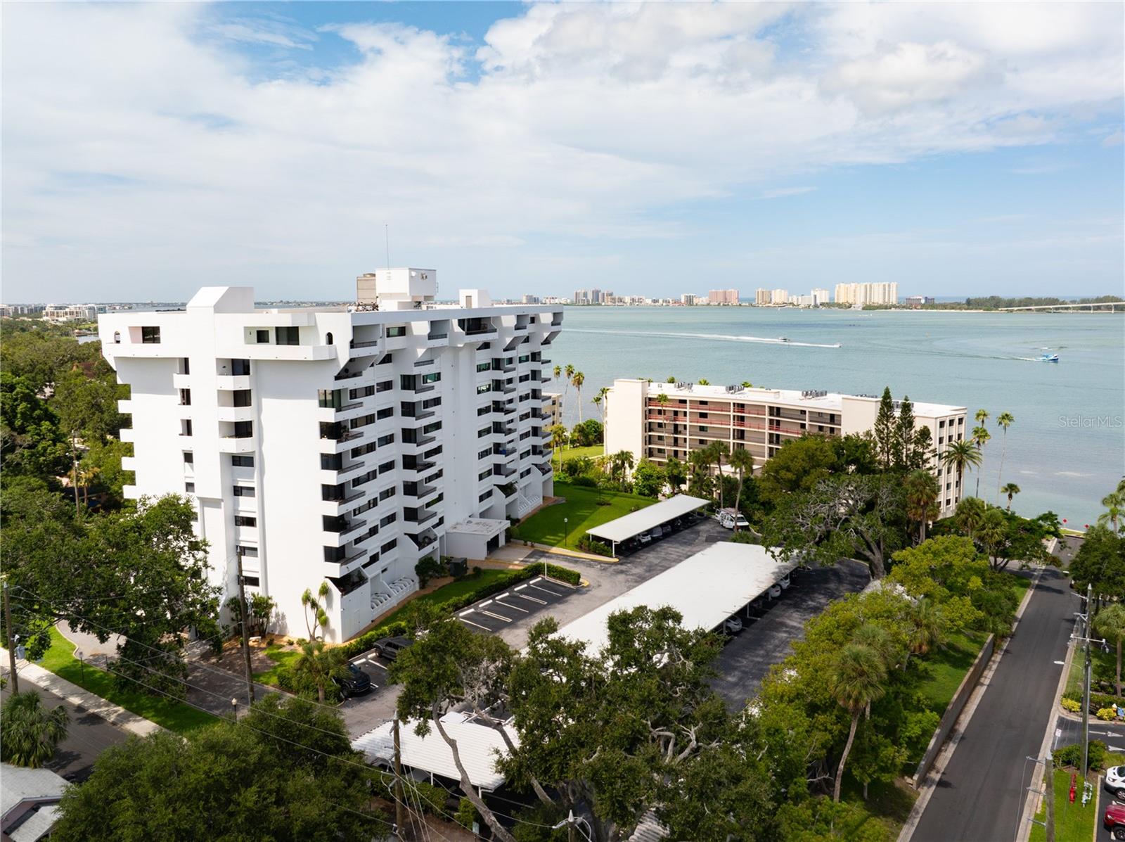 West view toward the beach