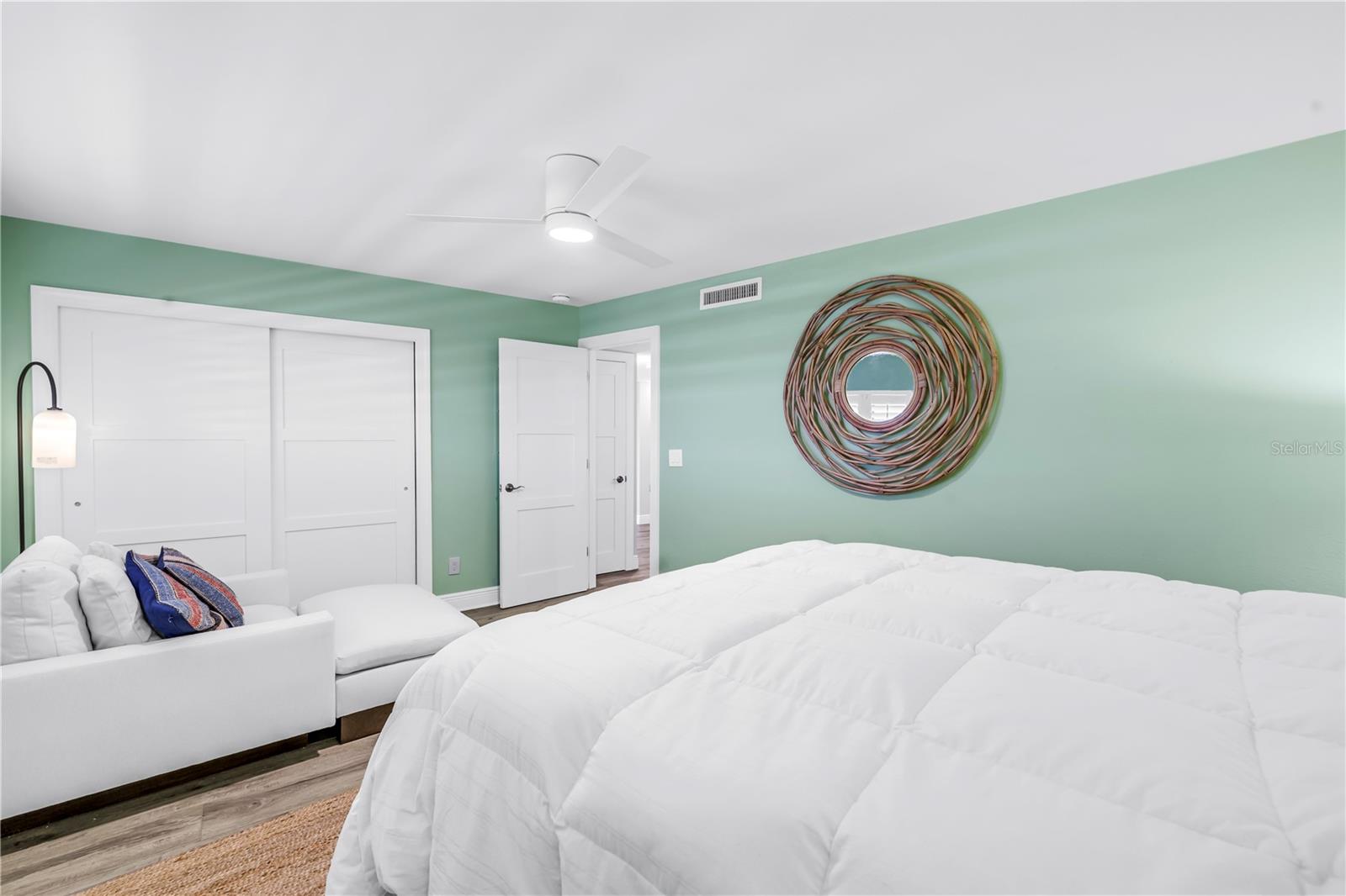 Bedroom two is large and bright