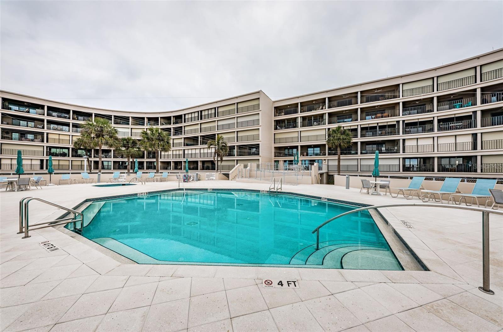 sparkling new pool