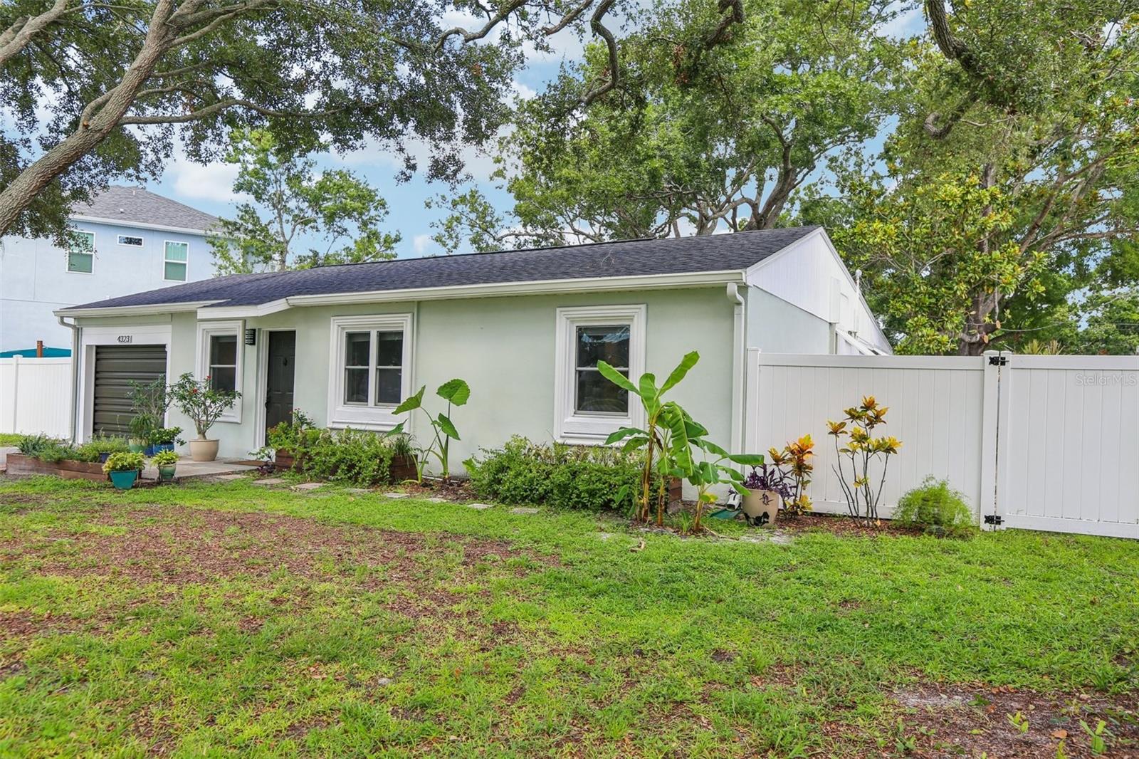Front with large yard
